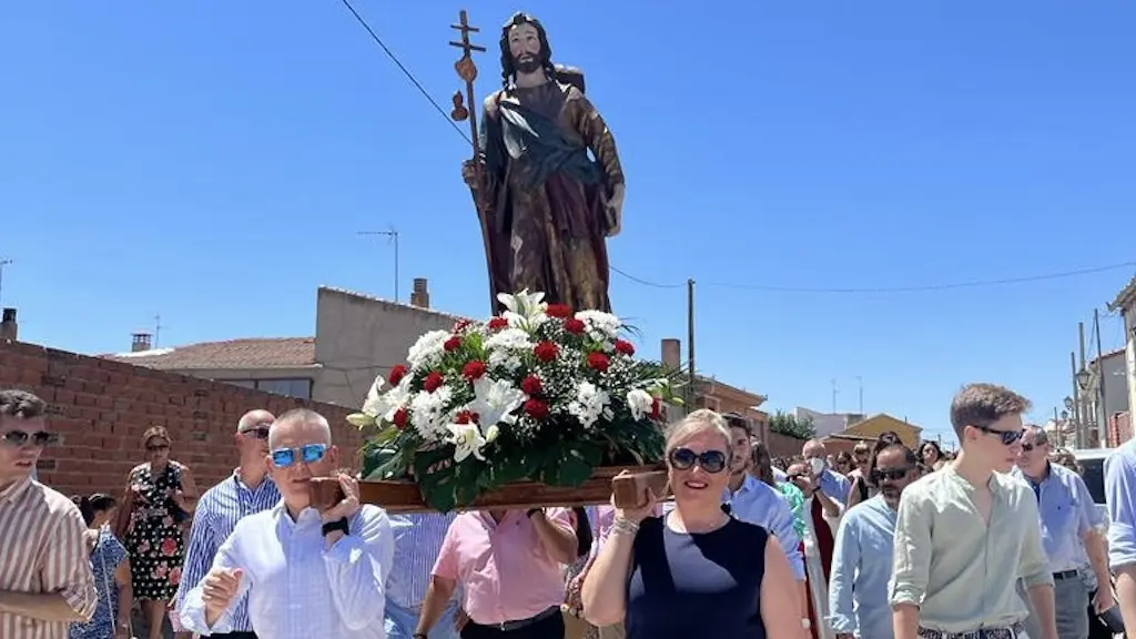 Procesión en honor a Santiago apóstol en Santiago de la Puebla