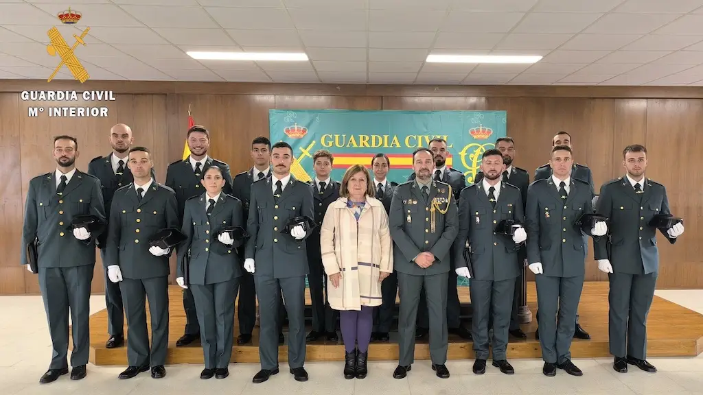 Guardias civiles en práctica