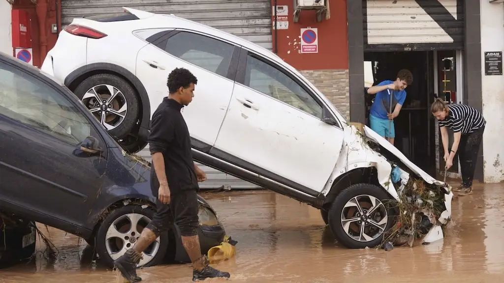 Imagen de la dana en Valencia