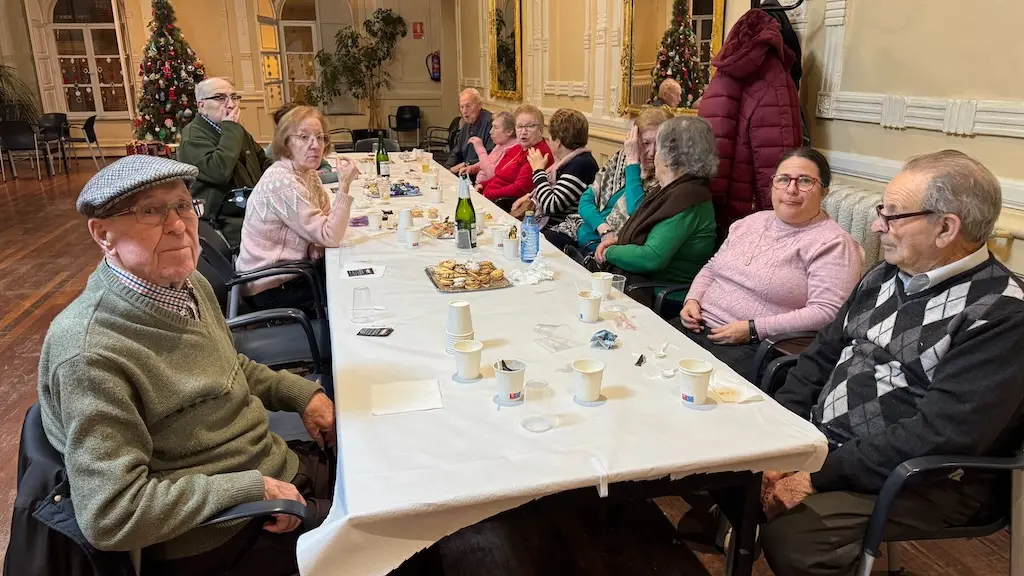 fiesta de Navidad de los mayores