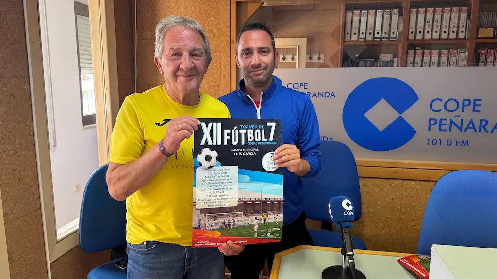 Antonio y Juanje presentan en COPE el XII Torneo de fútbol 7 Ciudad de Peñaranda