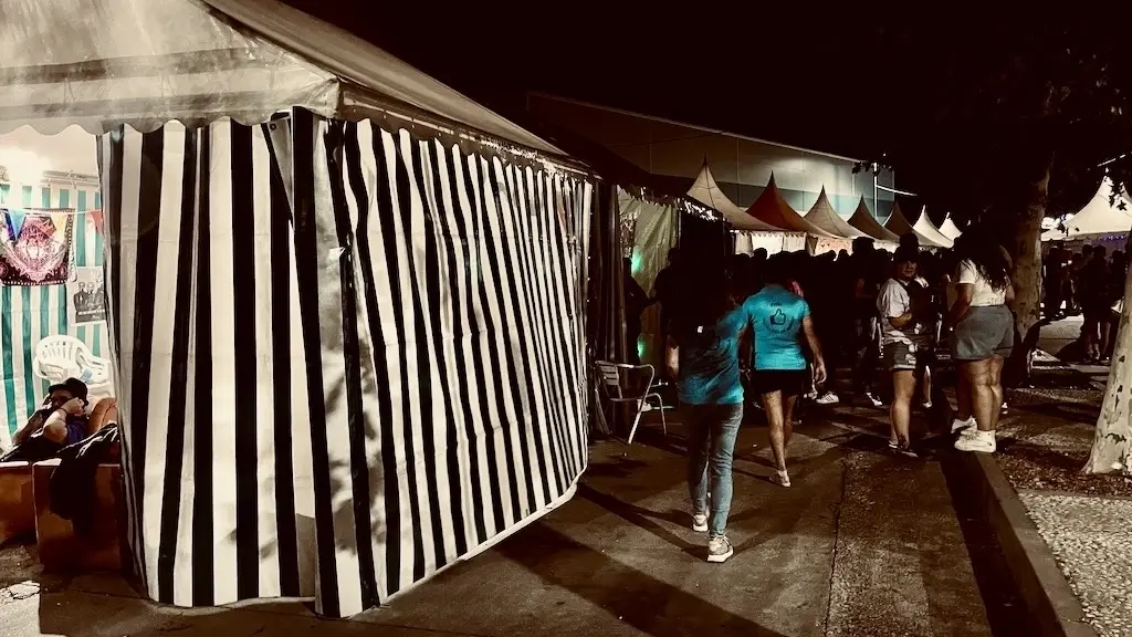 zona de carpas de peñas en Peñaranda