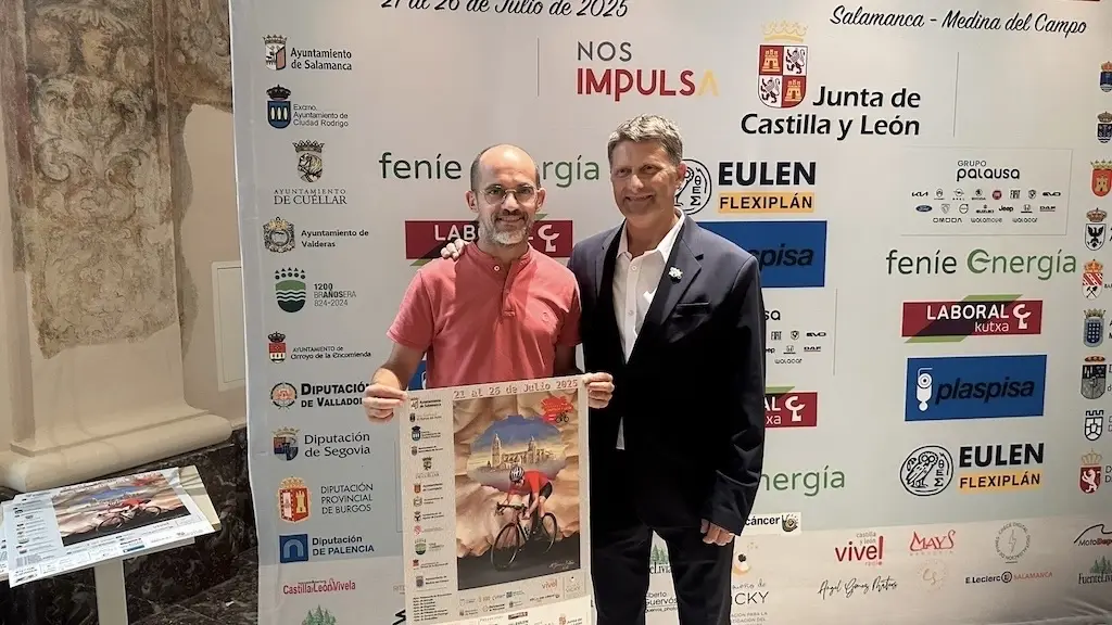 Pedro Pérez en la presentación de la Vuelta ciclista a Castilla y León