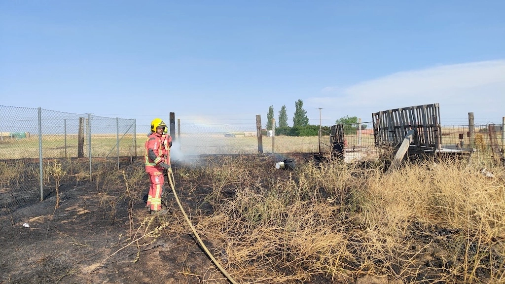 Incendio en Cantalapiedra