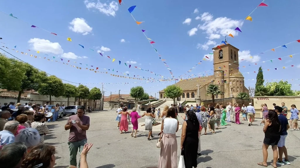procesión en honor a Nuestra Señora de la Asunción en Aldeaseca