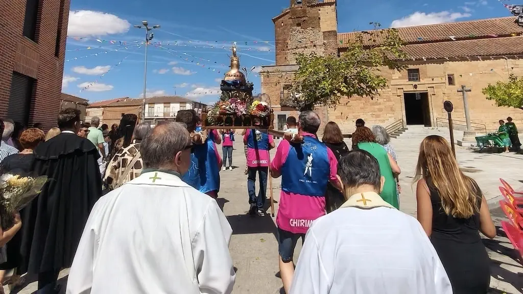 Procesión de la Virgen de la Vega en Villoria
