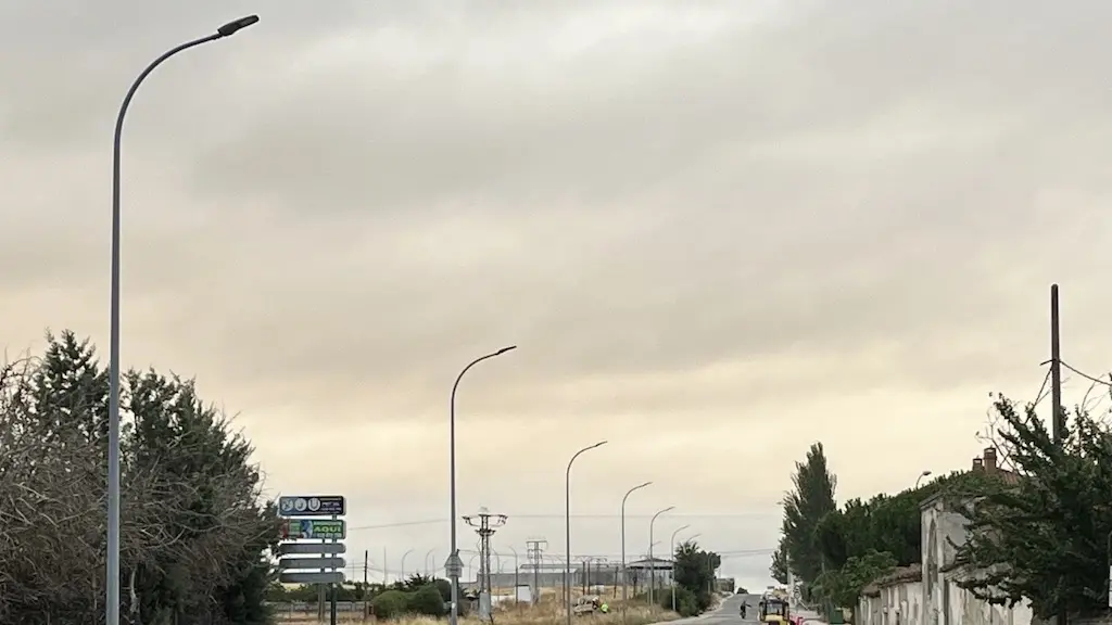 Iluminación carretera de Madrid
