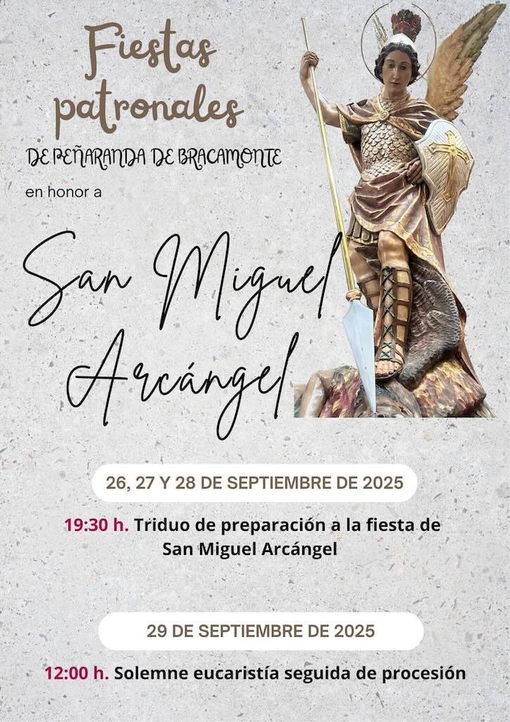 Cartel fiestas patronales de San Miguel Arcángel