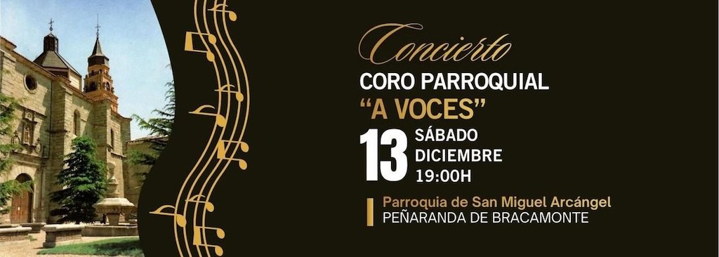 cartel del concierto del coro parroquial de Peñaranda