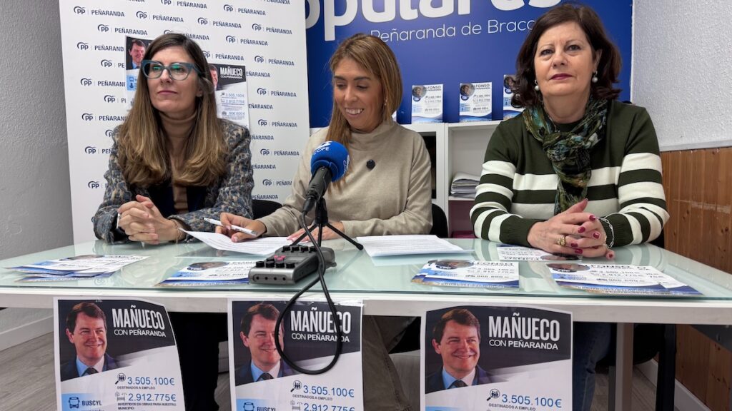 Rueda de prensa del PP sobre las inversiones de la Junta en Peñaranda