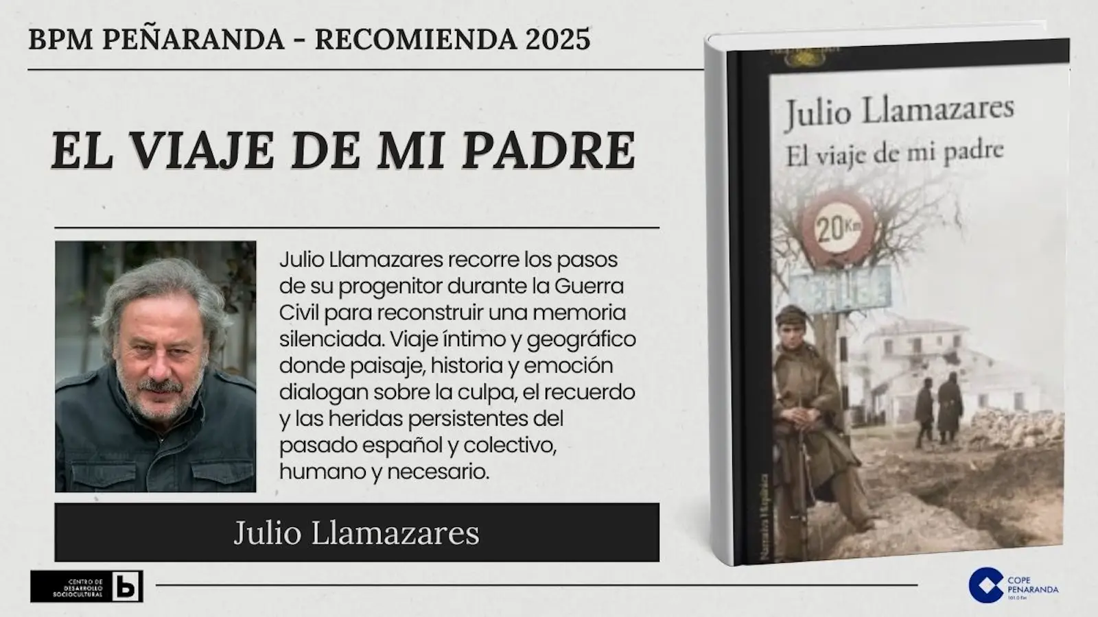 'El viaje de mi padre', la recomendación de José Luis Sánchez desde la biblioteca 1 El viaje de mi padre