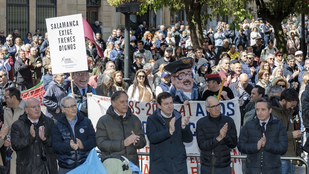 Manifestación por un tren de futuro para Salamanca