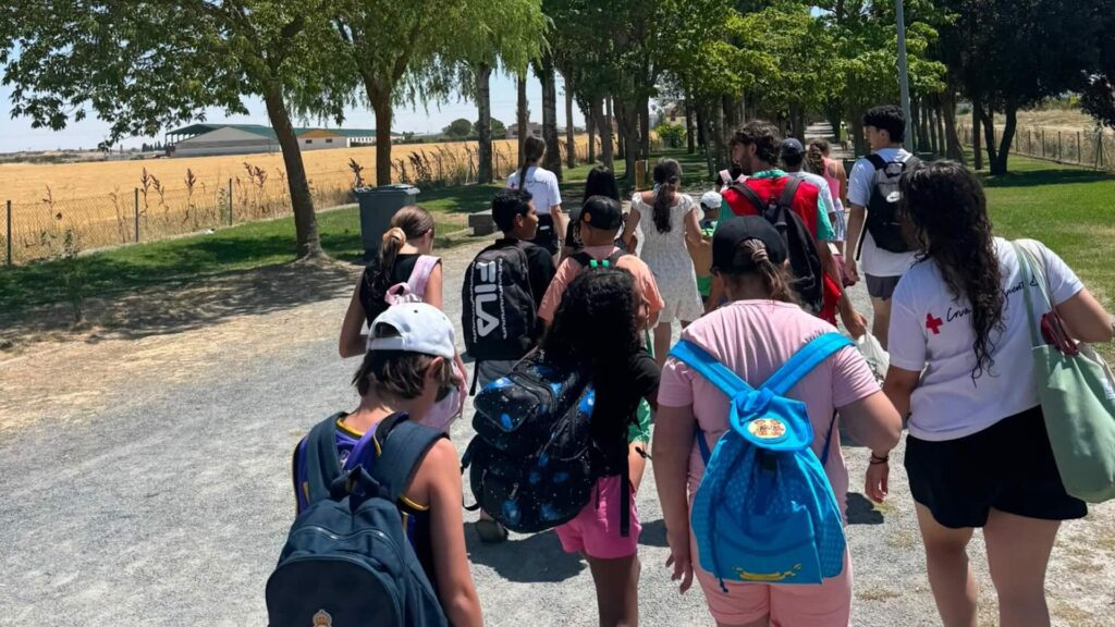 Campamento urbano de Cruz Roja en Peñaranda.