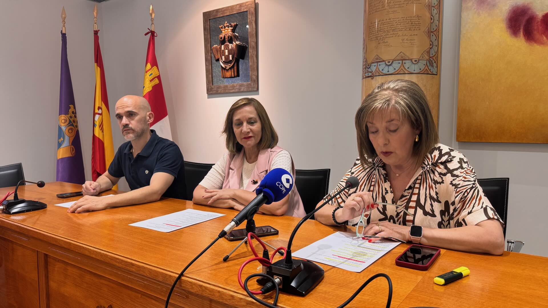 Pedro Pérez, Carmen Ávila y Sonsoles Núñez han presentado las actividades de las Ferias 2026.