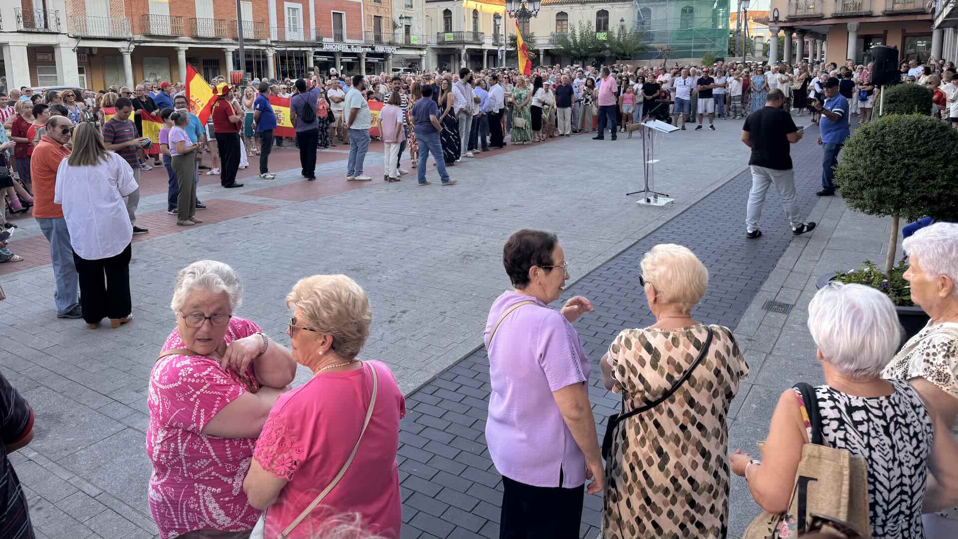 Un momento de la concentración en solidaridad con Ceuta.